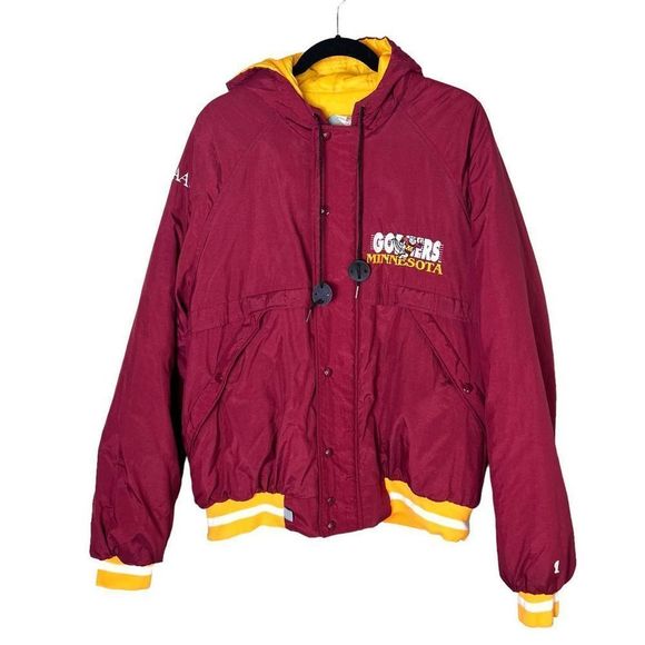 #1 Apparel Other - Vintage University of Minnesota Gophers NCAA Hooded Full Zip Jacket Sz XL